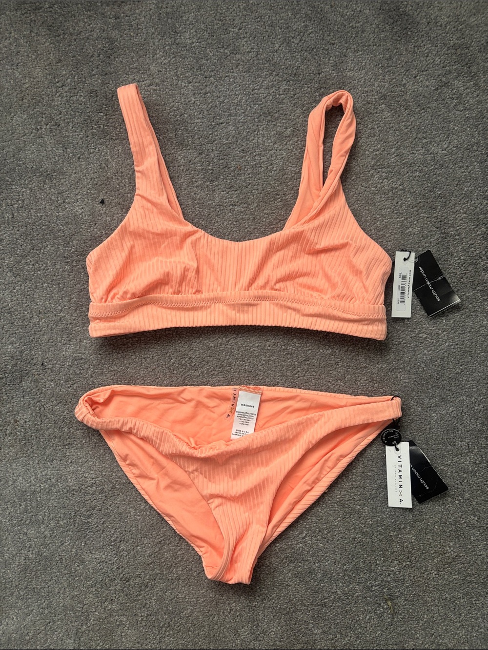 Vitamin A Peach Bikini Set
